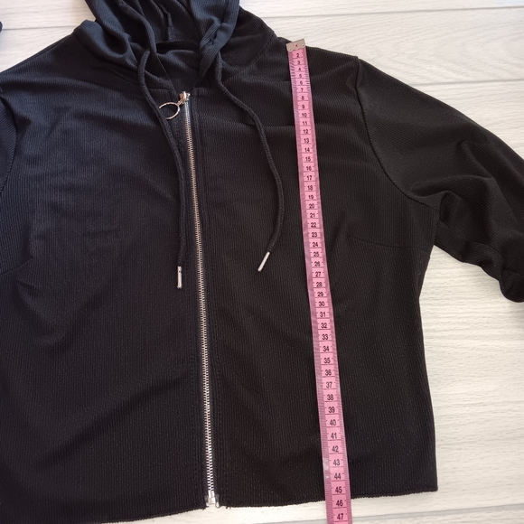 Plus Size Casual Solid Color Plus Size Pit Vest Jacket Pants Three-Piece Set - Picture 13 of 13